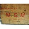 Image 2 : Vintage Wooden Crate Property of M.S.M Deposit 10/68