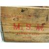 Image 5 : Vintage Wooden Crate Property of M.S.M Deposit 10/68