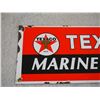 Image 2 : Texaco Marine Products Enamel Sign 5.5 by 17"