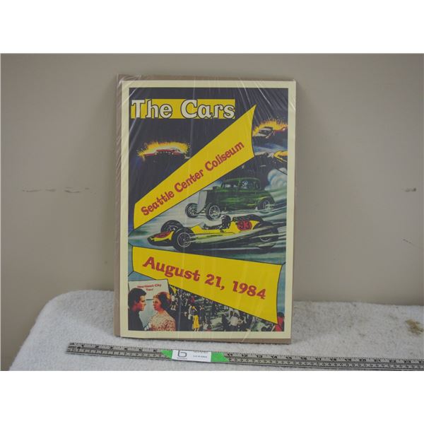 The Cars Aug 21 1984 Concert Poster
