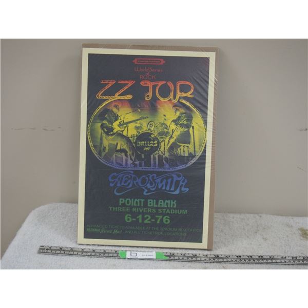 ZZ Top 1976 Concert Poster