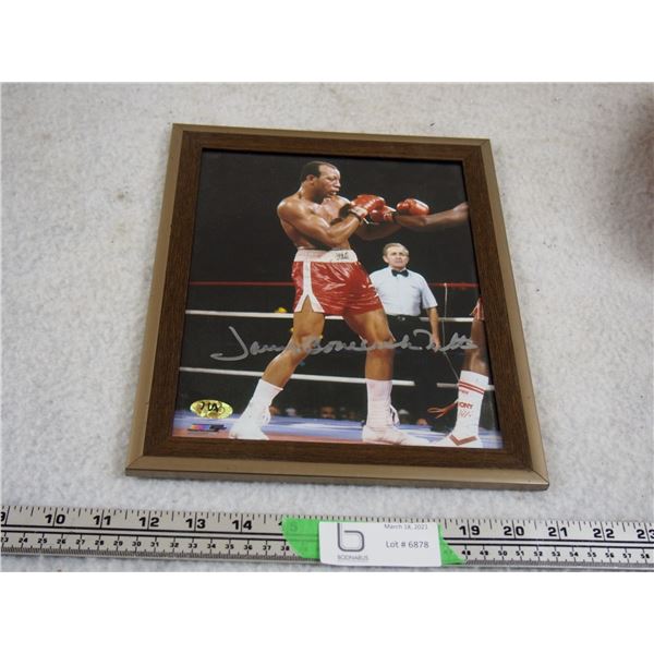 Framed Autographed Picture in Frame 4.5 by 11.5
