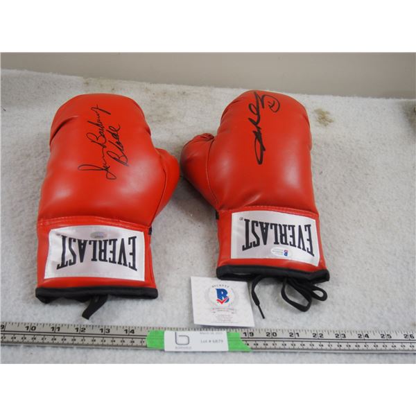 2 Autographed Everlast Boxing Gloves (1 With Certification Card)