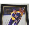 Image 2 : Framed Autograph with Certification Hockey Picture in Frame 9.5 by 11.5"