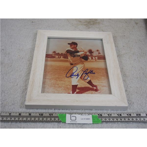 Framed Autograph Dodgers Picture in Frame 10.5 by 12.5"
