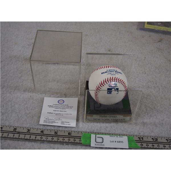 Sidsgraphs Certified Autographed by Jeremy Hermida Rawlings Autographed Baseball