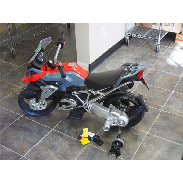 BMW R1200 GS Mini Motorbike Pocket Bike powered with training wheels, charger, and wrenches
