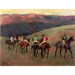 Edgar Degas - Jockeys In Training