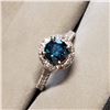 Image 2 : PLATINUM BLUE DIAMOND(1CT) 52 DIAMONDS (0.5CT) RING SIZE 4.5