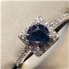 Image 2 : PLATINUM BLUE DIAMOND (0.77CT) THIRTY DIAMONDS (0.32CT) RING SIZE 6