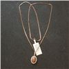 Image 2 : 14K NATURAL ORANGE DIAMONDS (0.15CT) 33 DIAMONDS (0.38CT) NECKLACE 18"
