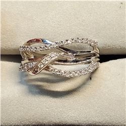 10K 42 DIAMONDS (0.33CT) RING SIZE 7