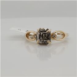 10K NATURAL UNIQUE DIAMOND(1CT) TWO DIAMONDS(0.02CT) RING SIZE 7