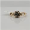 Image 1 : 10K NATURAL UNIQUE DIAMOND(1CT) TWO DIAMONDS(0.02CT) RING SIZE 7