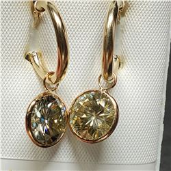 14K MOISSANITES(4.9CT) EARRINGS