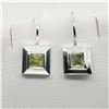 Image 1 : SILVER PERIDOT EARRINGS