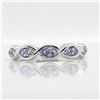Image 1 : SILVER TANZANITE(0.4CT) RING