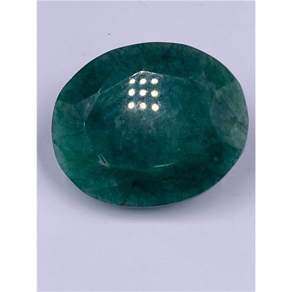 QUALITY ROUGH MINERAL POLISHED EMERALD 349.00CT - 69.80G, 52 X 43 X 26MM, BRAZIL