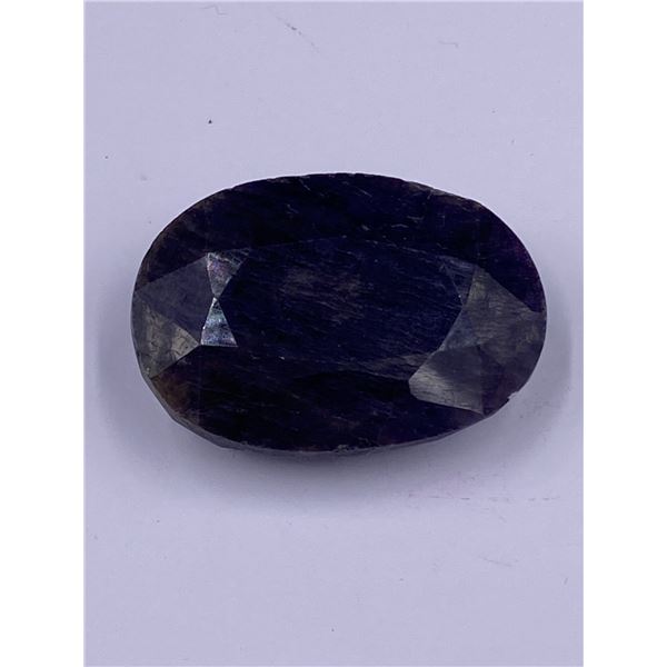 QUALITY ROUGH MINERAL POLISHED SAPPHIRE 267.90CT - 53.58G, 44 X 31 X 17MM, MADAGASCAR