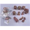 Image 1 : RHODONITE (GEMSTONE) CARVED ANIMALS, TOTEMS AND BROOCHES