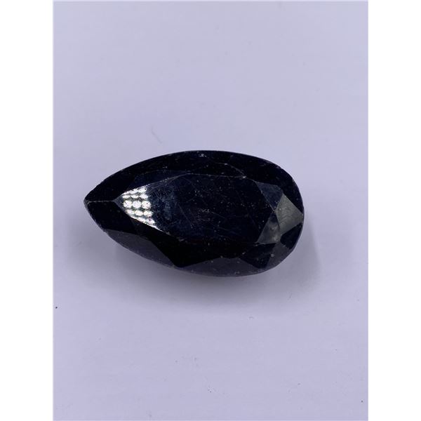 QUALITY ROUGH MINERAL POLISHED SAPPHIRE 370.00CT - 74.00G, 49 X 27 X 27MM, MADAGASCAR