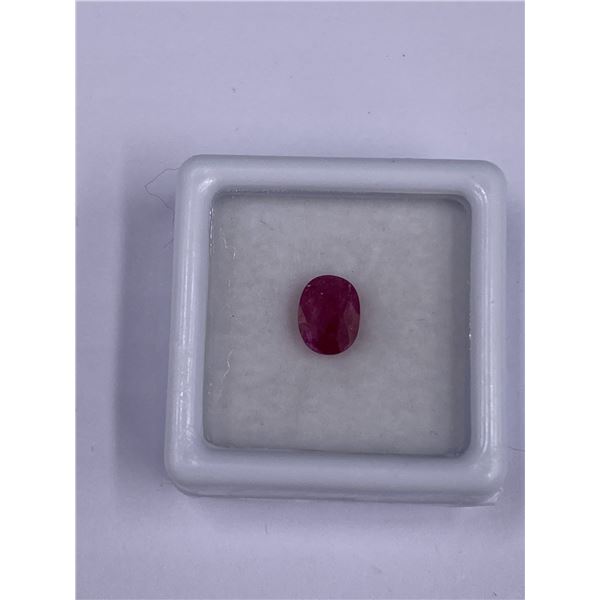 VALUABLE RED RUBY 1.56CT 7.2 X 6.5 X 4.0MM, RED COLOR, OVAL SHAPE, CLARITY VS, LUSTER STUNNING,