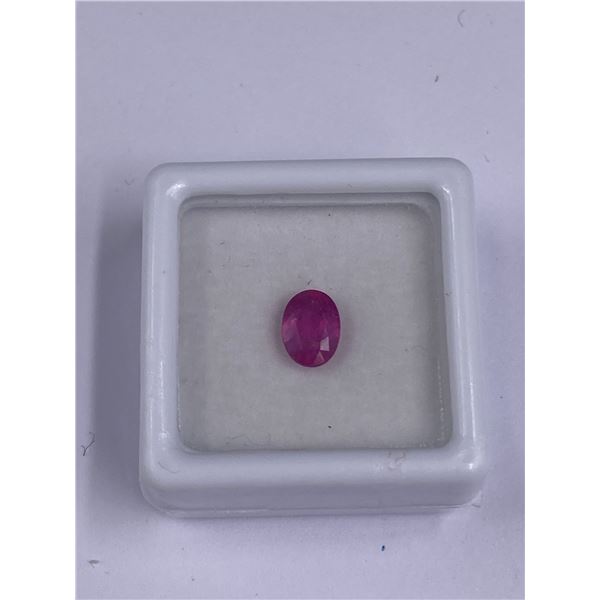 BEAUTIFUL PINK SAPPHIRE 1.30CT 6.88 X 4.49MM, COLOR VIVID PINK, OVAL SHAPE, CLARITY VSI, LUSTER