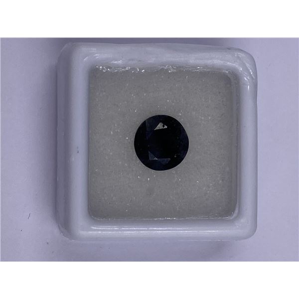 BLACK SPINEL 3.00CT, 8.7 X 5.0MM, BRILLIANT ROUND CUT, CLARITY OPAQUE, LUSTER EXCELLENT, ORIGIN