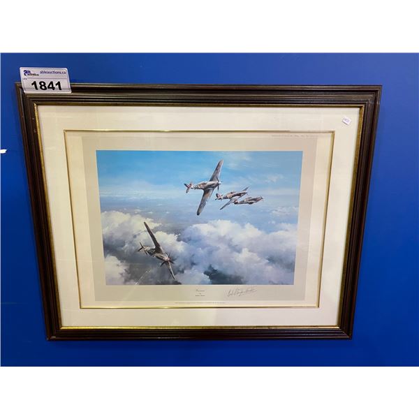 FIRST EDITION FRAMED & SIGNED BY WING COMMANDER R. R. STANDFORD-TUCK ART DONE & SIGNED BY ROBER