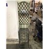 Image 1 : METAL WINE BOTTLE AND WINE GLASS STATION APPROX. 65" X 14" X 12"