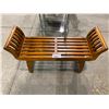 Image 2 : WOODEN BENCH APPROX. 41" X 18" X 14"