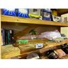 Image 1 : FAUX PLANT, BOOKS, MAGAZINES, BLANKETS, CUTTING BOARD