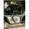 Image 2 : 2 BOXES OF CUSHIONS, THROW BLANKETS, ETC