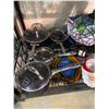Image 2 : ASSORTED COOKWARE, TABLE LAMP, FAUX PLANTS, HOUSEHOLD DECOR, ETC
