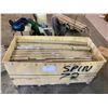 Image 2 : LARGE QUANTITY OF 6" SPINLOCK WEIGHT LIFTING BARS WITH THE SPIN LOCKS