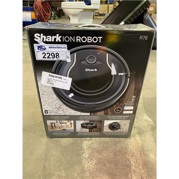 SHARK ION ROBOT VACUUM MODEL R76