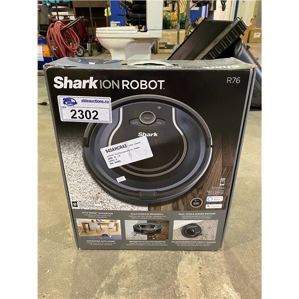 SHARK ION ROBOT VACUUM MODEL R76