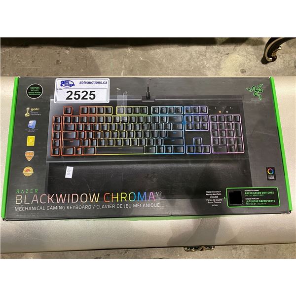 NEW IN BOX RAZER BLACK WIDOW CHROMA V2 MECHANICAL GAMING KEYBOARD