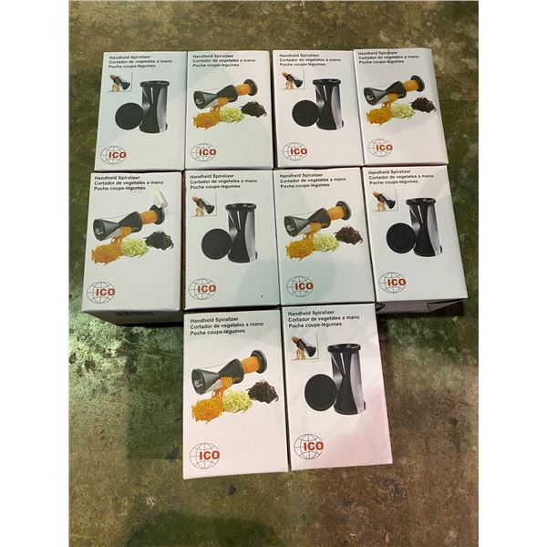 10 ICO HANDHELD SPIRALIZERS
