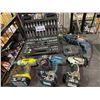 Image 2 : 2 RYOBI DRILLS & BATTERIES (1 CORDLESS) INCLUDES CHARGER, 2 CORDLESS MAKITA DRILLS & BATTERIES