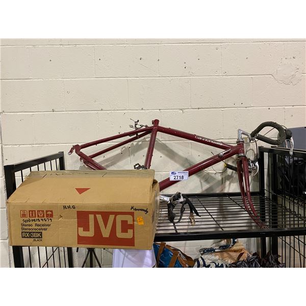 CANNONDALE BICYCLE FRAME & JVC STEREO RECEIVER RX-3BK BLACK