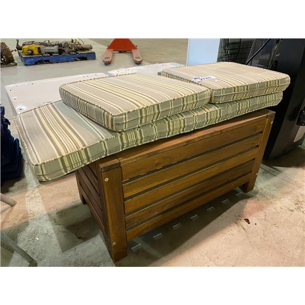 STORAGE BENCH WITH 2 CUSHIONS