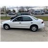 Image 1 : 2003 CHEVROLET CAVALIER 4DRSD, WHITE, GAS, AUTOMATIC, VIN#1G1JC52F637184388, 143,421KMS, RD,CD,TW,