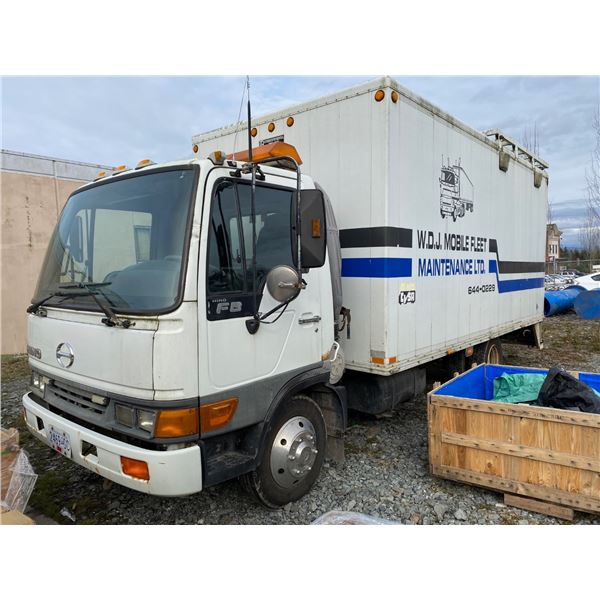 1998 HINO VAN *WITH CONTENTS*, WHITE, DIESEL, AUTOMATIC, VIN#JHBFB4JG5W1S10370, 636,400KMS, AC, 6