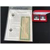 Image 1 : 2 SILVER COINS OF ANCIENT ROME IN CASE WITH CERTIFICATE OF AUTHENTICITY