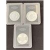 Image 1 : 3 AUTHENTICATED SILVER COINS; GREAT BRITAIN, FIJI AND CANADA *TAX EXEMPT*