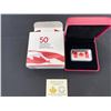 Image 1 : 2015 CANADIAN MINT $50 FINE SILVER COIN "ANNIVERSARY OF THE CANADIAN FLAG" *TAX EXEMPT*