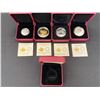 Image 1 : SET OF 4 ROYAL CANADIAN MINT FINE SILVER COINS AND ONE CASE *TAX EXEMPT*