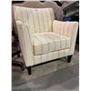 Image 1 : STRIPED PATTERN LOUNGE CHAIR VIENNA-CH