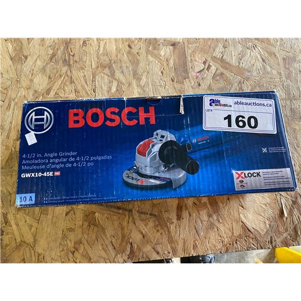 NEW IN BOX BOSCH 4.5" ANGLE GRINDER GWX10-45E